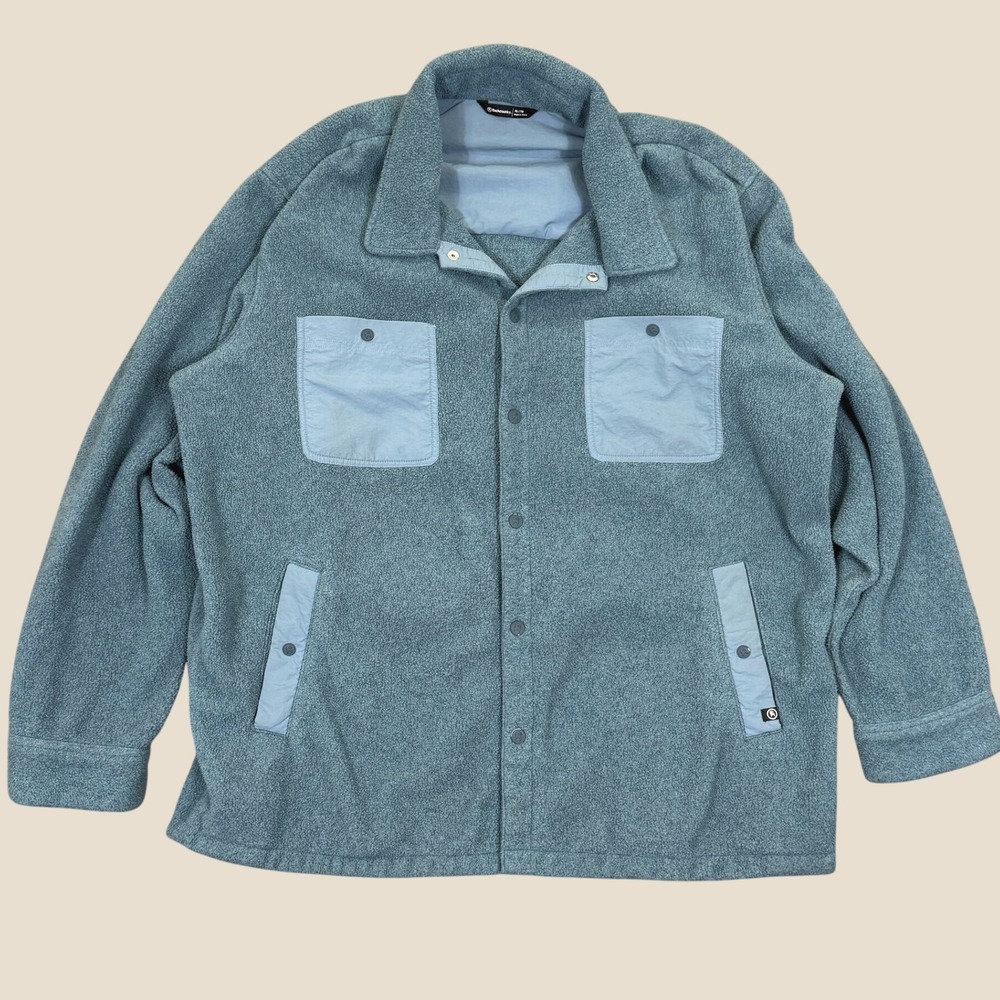 Backcountry Fleece Shirt Jacket Men XL Blue Outdoor Gorpcore Shacket BCCZ2MJ